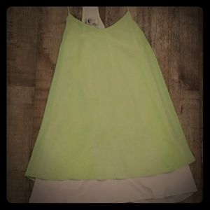 Christian Caliendo Lime Green Mini Dress